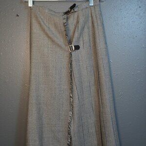 John Morrison Edinburgh Grey Scotland 100% Wool Stewart Skirt Kilt Size Uk 6